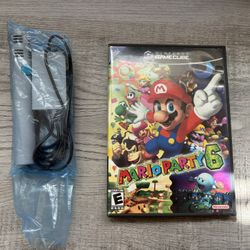 Mario Party 6 With Manual And Microphone Cardboard Box Excellent Condition 