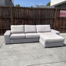 Grey IKEA Sofa Sectional W/ Interchangeable Chaise 