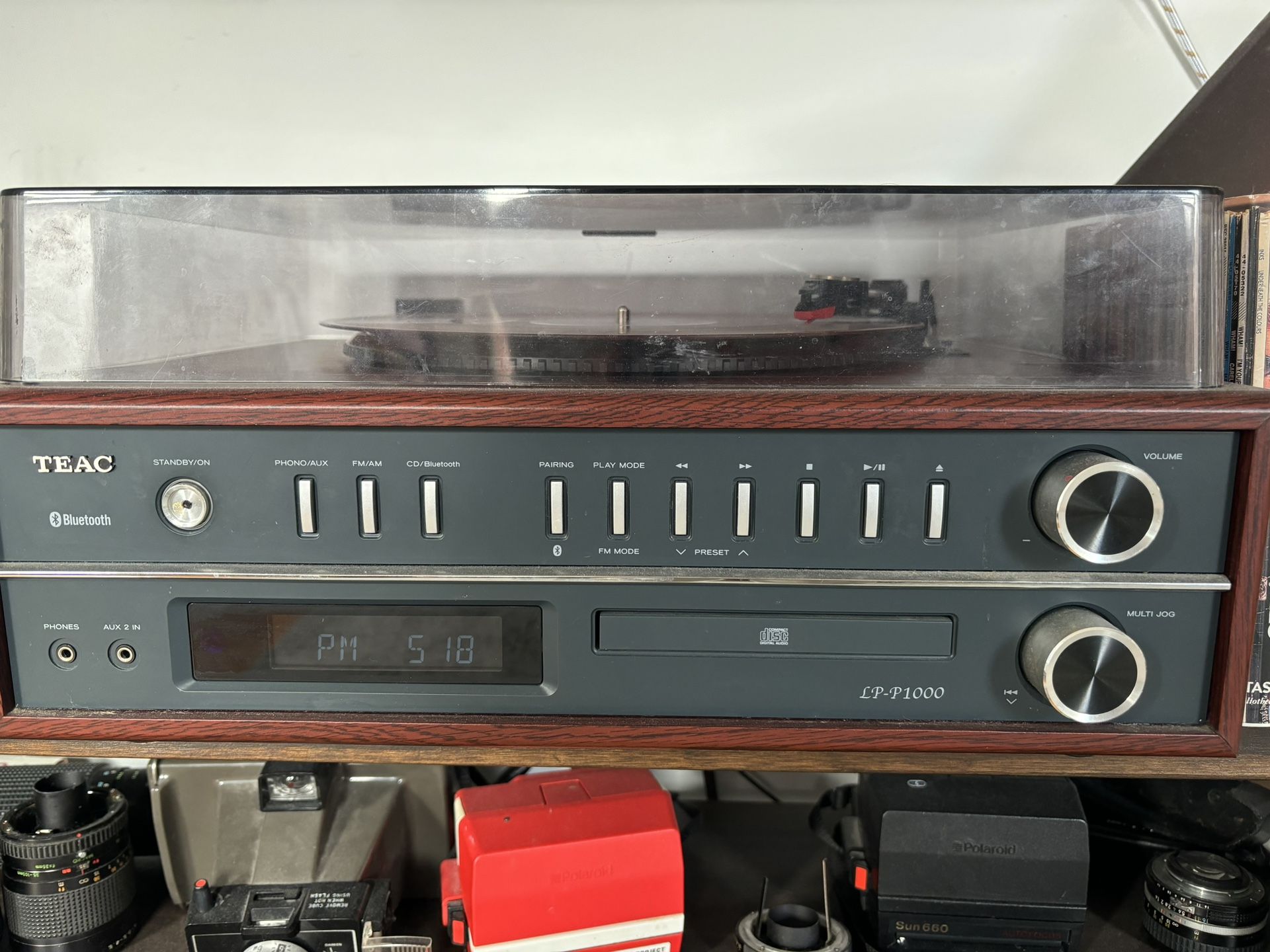 Vintage TEAC LP-P1000 Record Player & Retro Speakers - Great Condition!