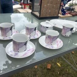 Vintage Mikasa Fine China Tea Set ( 4 Cups) OBO