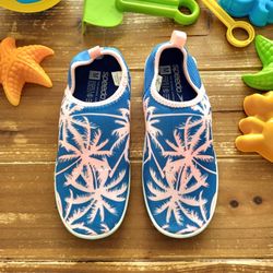 SIZE 2-3 GIRLS BIG KIDS SPEEDO PALM TREE PRINT SWIM SHOES