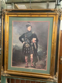 Framed Scottish Highland Portrait Print