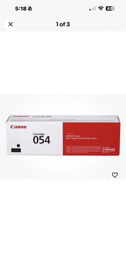 Canon Genuine 054 Black Toner Cartridge  LBP620C Series New, Open Box