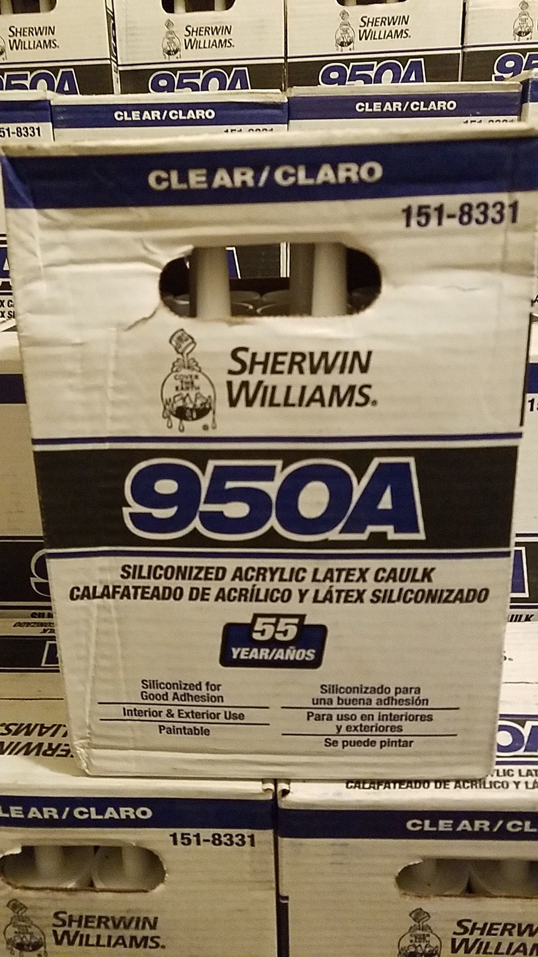 New Sherwin Williams950A Silicone Acrylic Latex Caulk (12