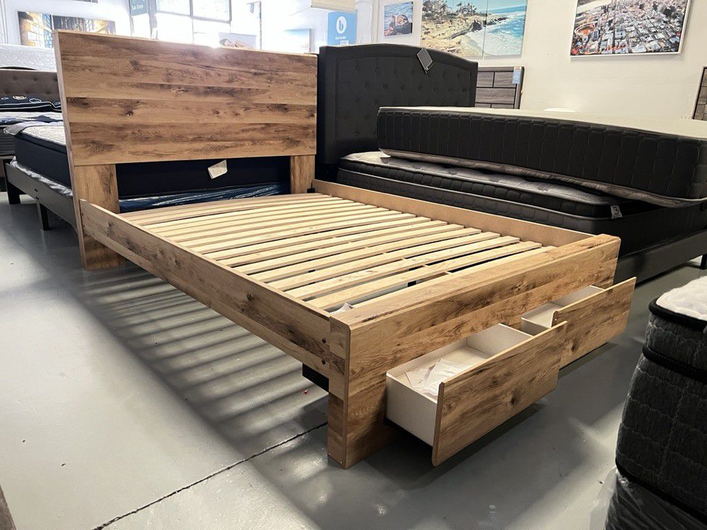 Ashley Furniture brand new platform bed frames with Storage Drawers!