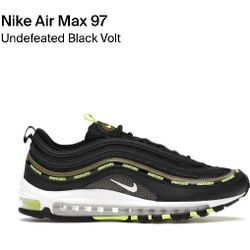Nike Air Max 97 Undefeated Black Volt Size 11