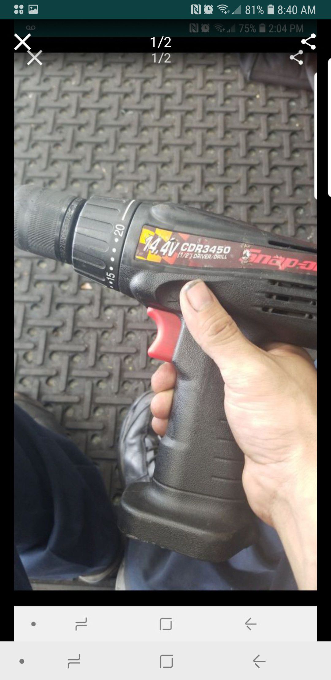 Snap on drill