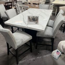 Marble Top Dining Set