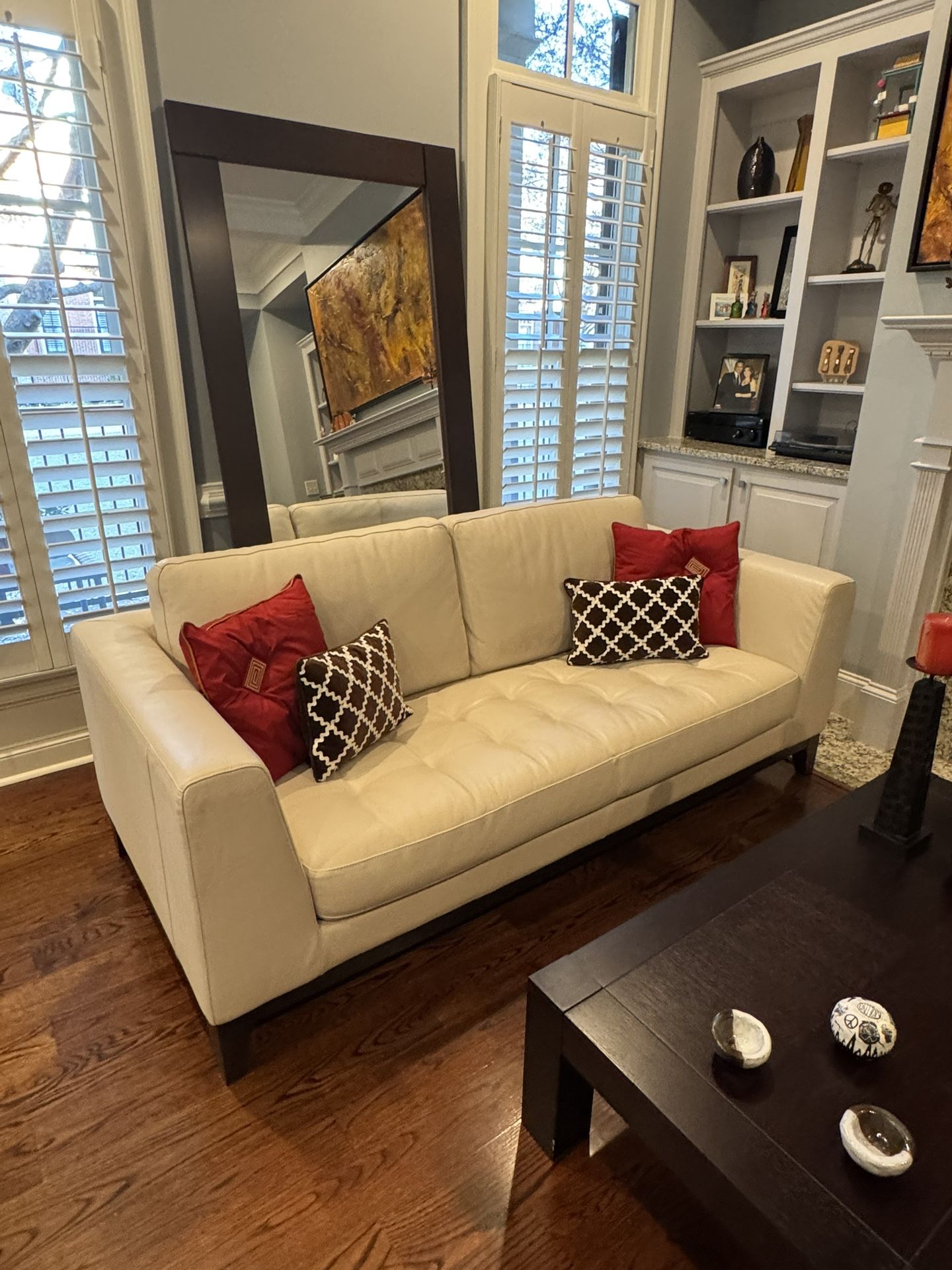 Sofa, Coffee Table And Two Chairs