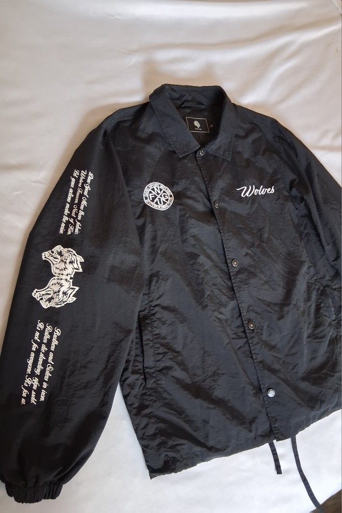 Rare Limited Edition Darc Sport Wolves Coach Jacket Windbreaker Size M 58 OF 500