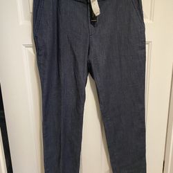 Banana Republic Hampton Denim Ankle Pants Womens Size 6 Chambray Blue Casual Work New With Tags