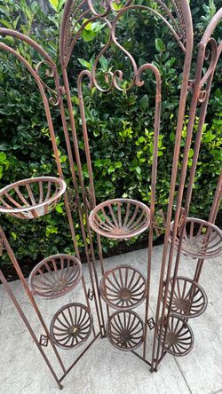 Tall Metal Multi-Tier Plant Stand