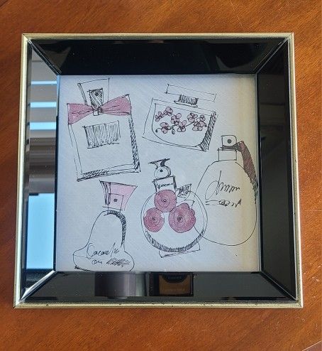 Perfume Print Framed Wall Art