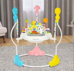 Dream On Me, Zany Activity Center Bouncer, Star Print.