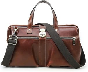 Brand New CONTACT'S Genuine Leather Doctor / Travel Duffel Bag