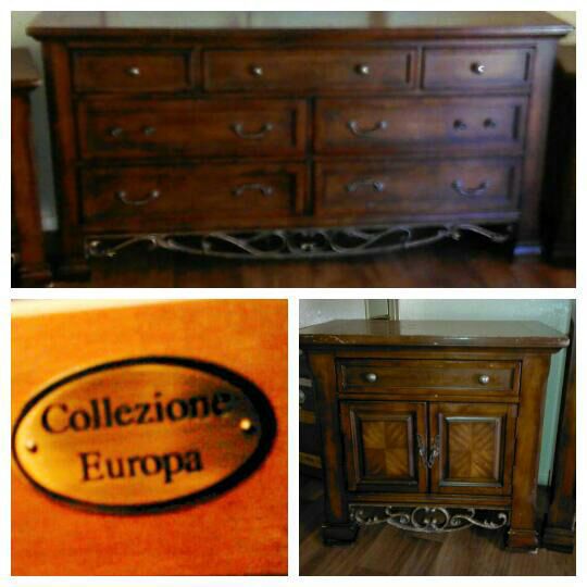 collezione europa dresser and nightstands for sale for sale in peoria, az -  offerup