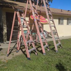 Fiberglass Step Ladders 6_8_10 All _3_for$ 175