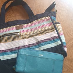 Fossil Purse And Wallet Set