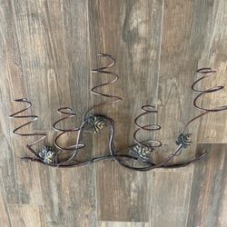 Large Metal Wall Wine Rack