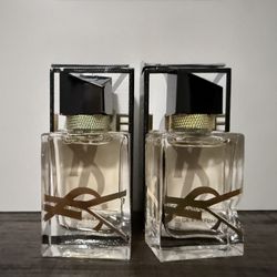 2 Pcs Yves Saint Laurent Libre Eau de Parfum 0.25 oz/7.5 ml mini size