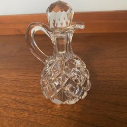 VGT Heisey Depression Glass Decanter - Perfect Condition