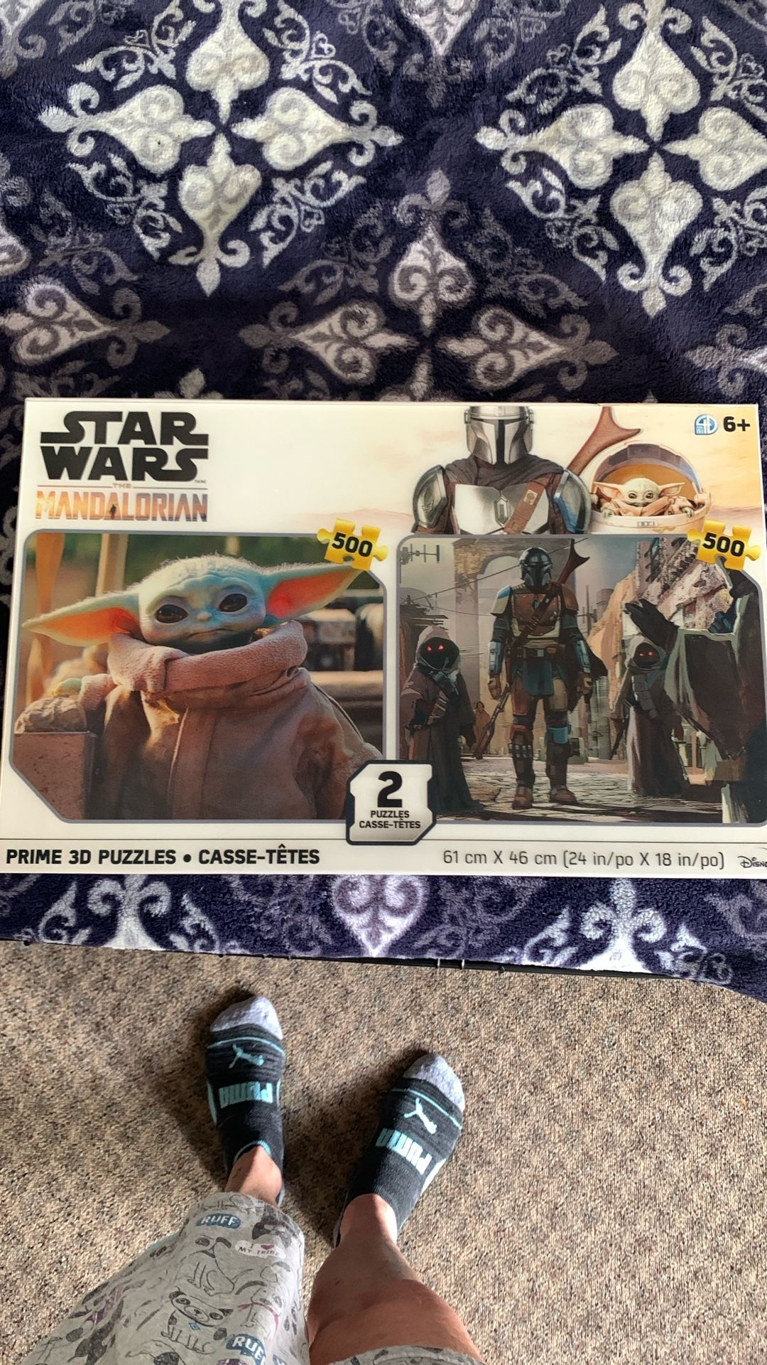 Star Wars Mandalorian puzzle 3-D 500 piece comes with two puzzles
