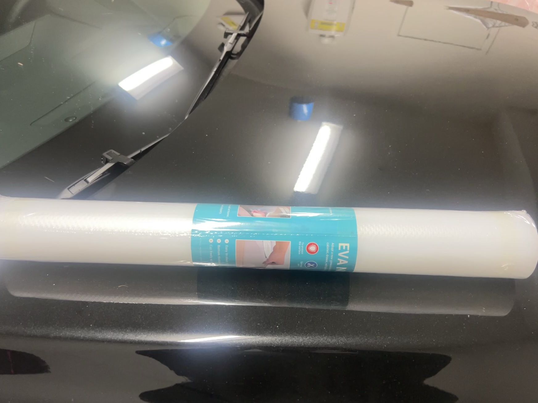 Non-Slip Daisy Shelf Liner for Cabinets, Drawers & Fridge, Waterproof EVA Pad