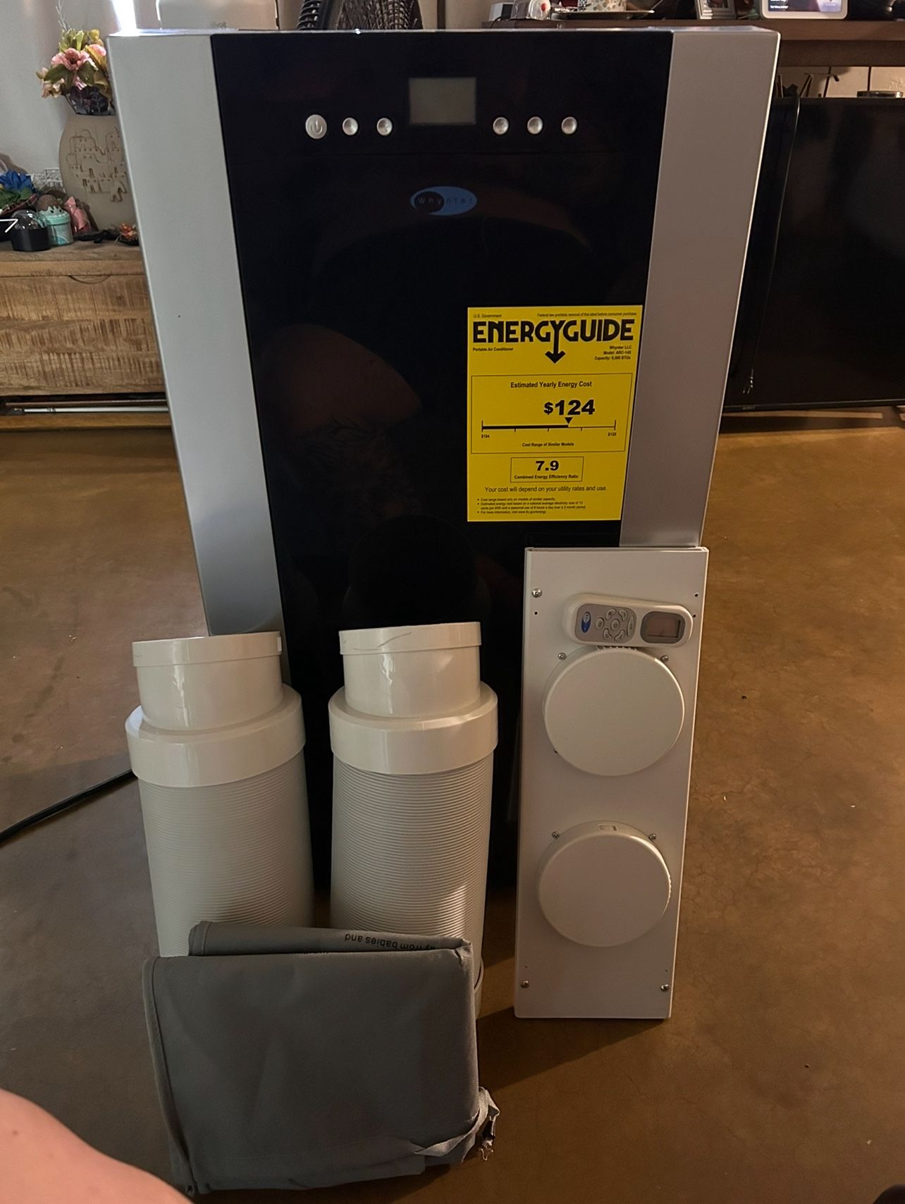 New 14,000 BTU Portable Air Conditioner Cools 500sq Ft By Whynter