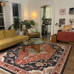 8ft x 10ft Red Area Rug