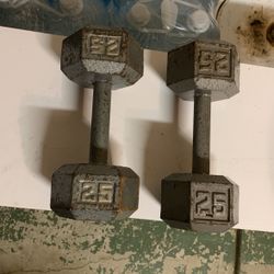 25 pound dumbbells