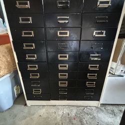 vintage mail 30 storage drawer set 