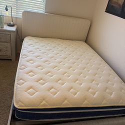 Queen Bed  (bed Frame, Spring Box, Mattress)