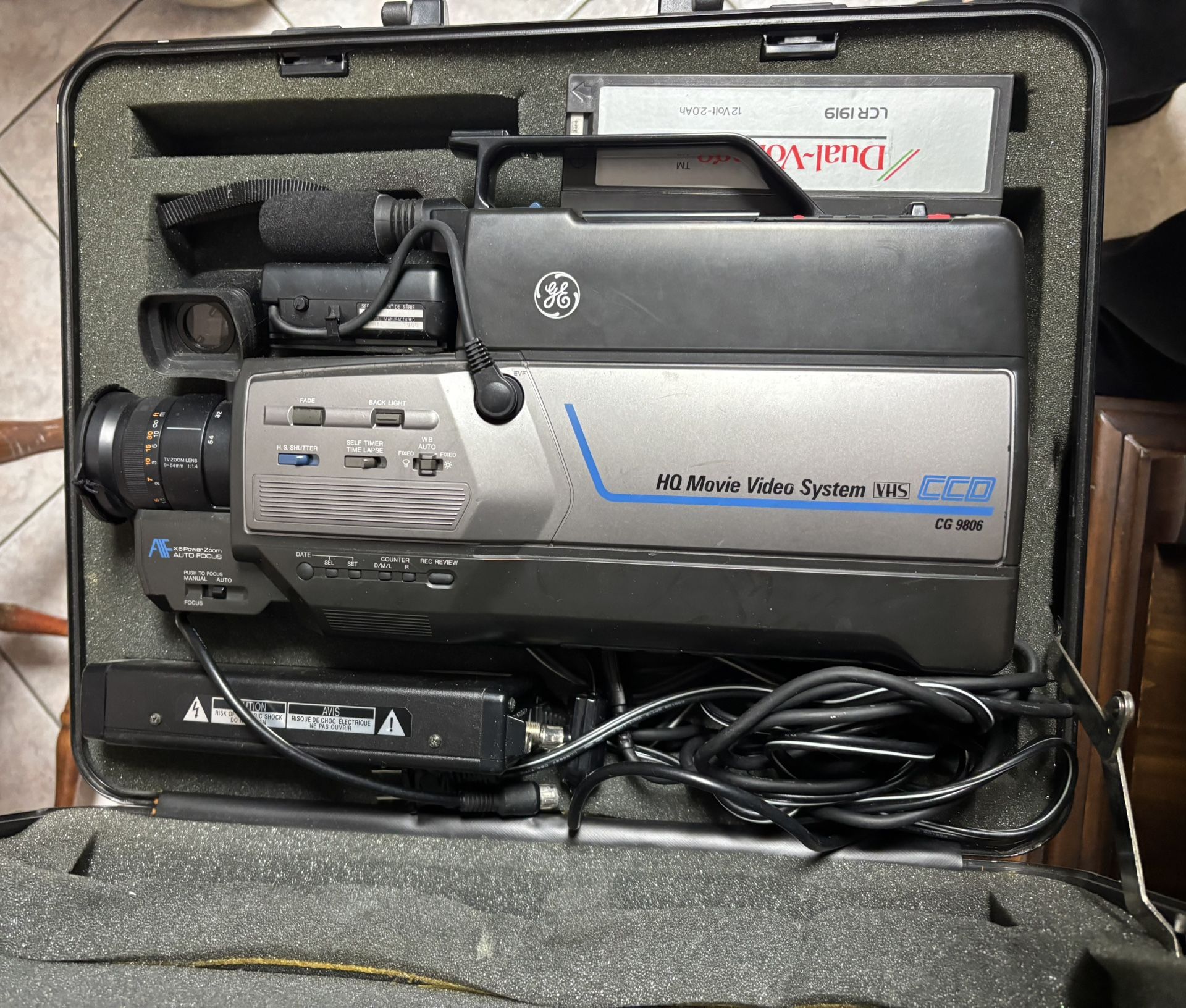 GE HD Movie System CG9806 VHS Camera