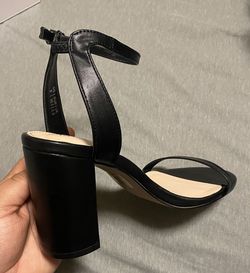 Black Chunky Heel
