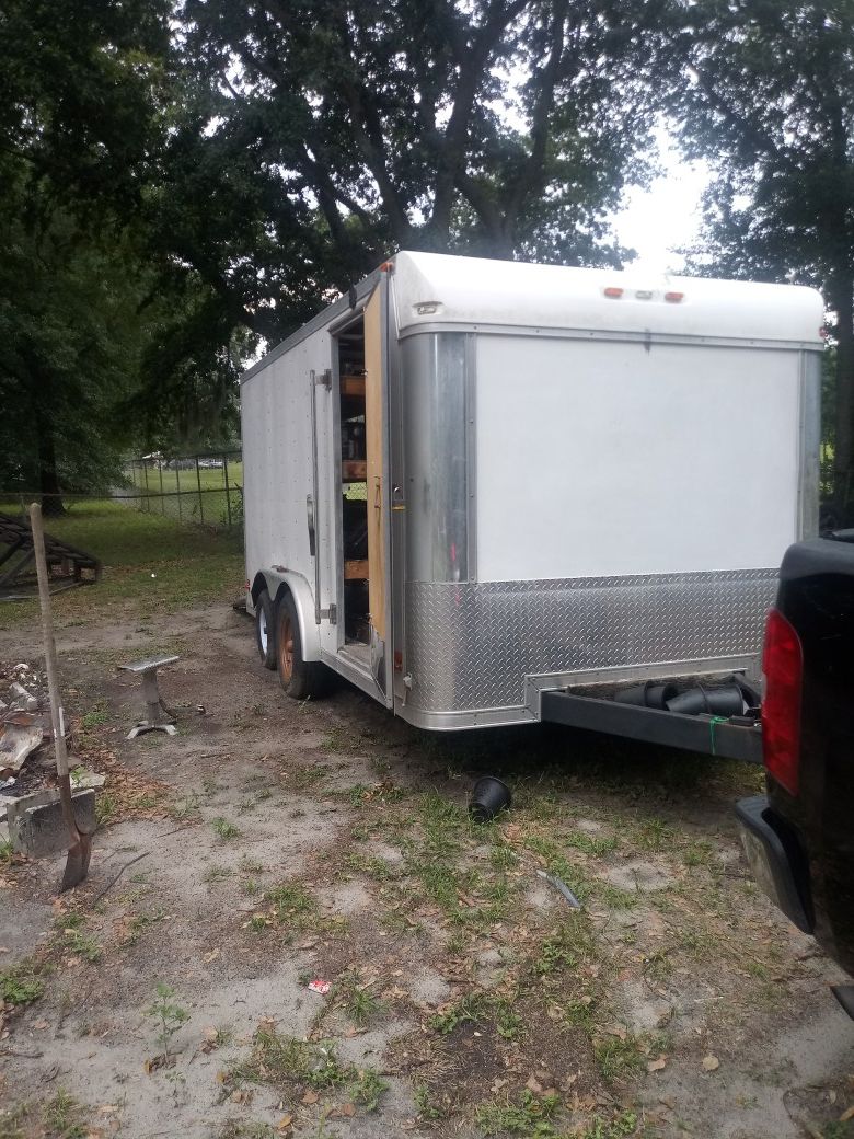 15' Enclosed utility trailer