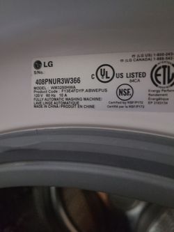 Front Load washer