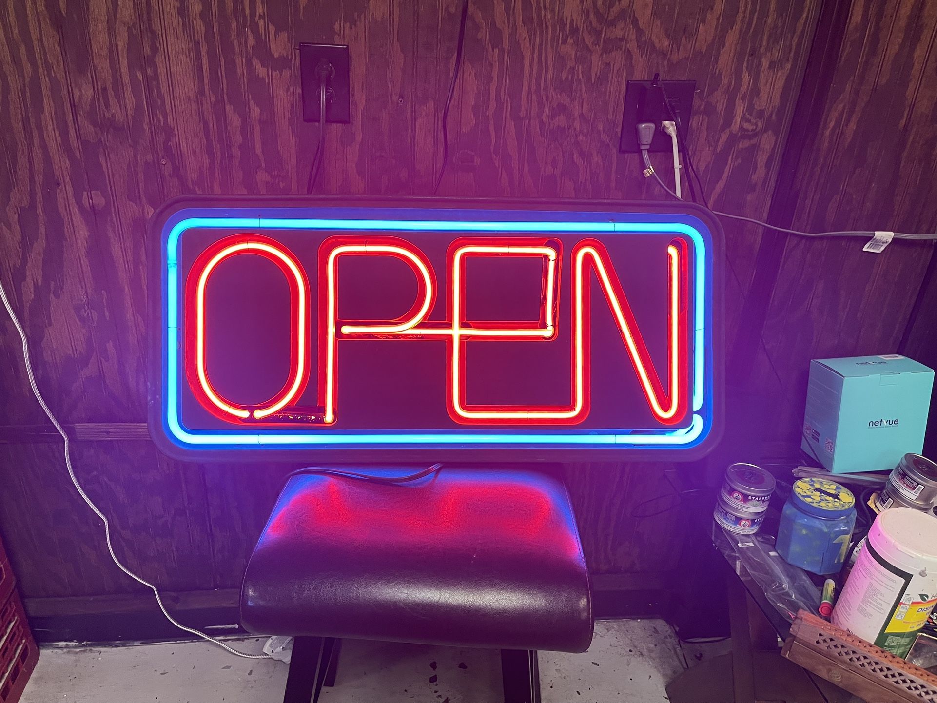 Fallon Neon Open Sign - 36" X 17" - No. BL-132307
