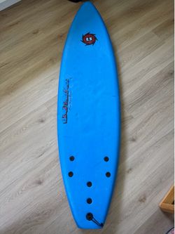 Liquid Shredder FSE Soft Top Surfboard Blue No Fins