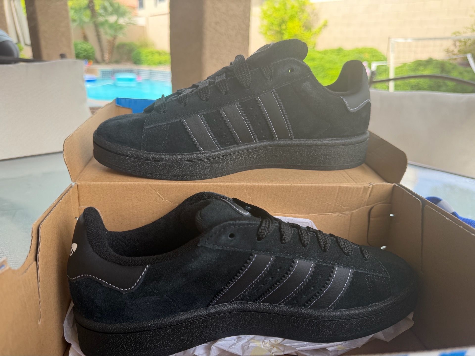 Adidas Campus r00s - New - Black - 8.5m / 9.5w