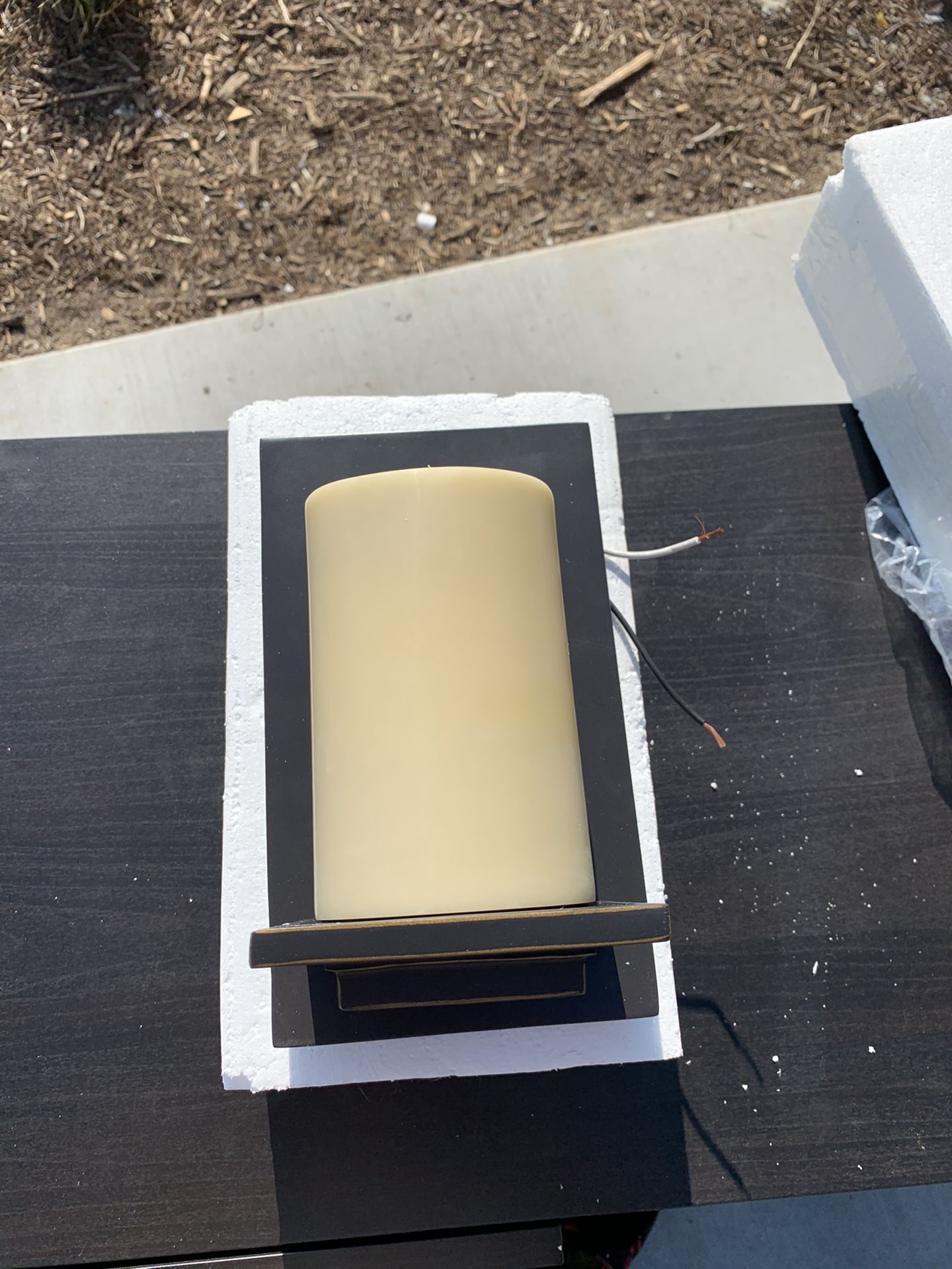 RHD pillar candle sconce. New in boxes