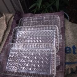 3. Vintage Glass Plates Or Food Trays
