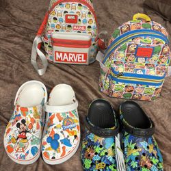 Disney Purses And Crocs 