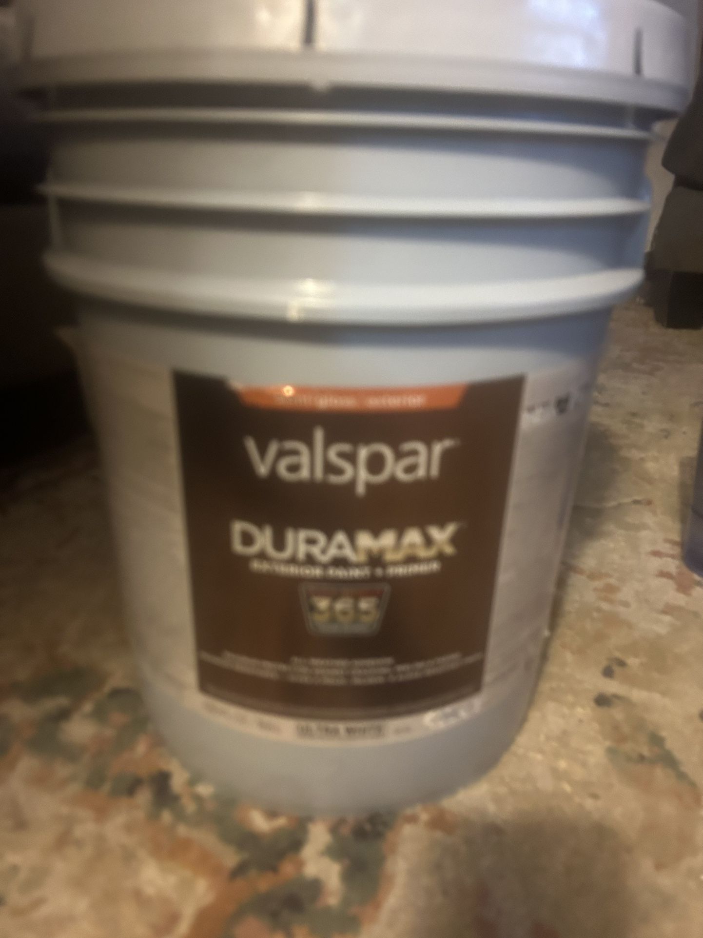 5 Gallon Bucket Semi-gloss/exterior Valspar DuraMax EXTERIOR PAINT + PRIMER FLEX-SHIELD 365