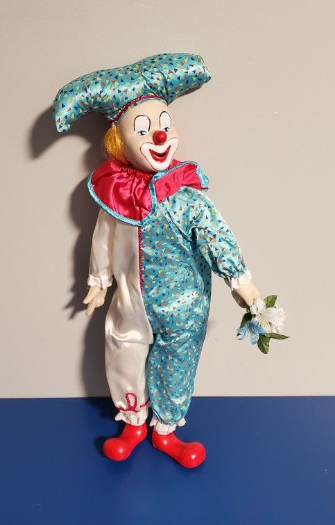 Porcelain Clown Joker Doll