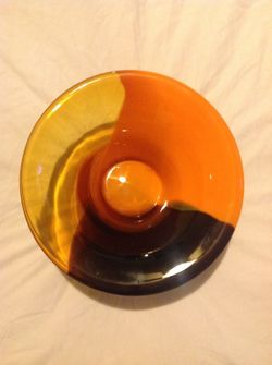 Blown glass bowl/ vase
