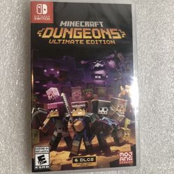 brand new sealed nintendo switch minecraft dungeons ultimate edition 