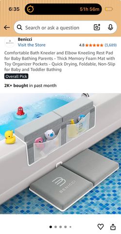 Knee bath mat