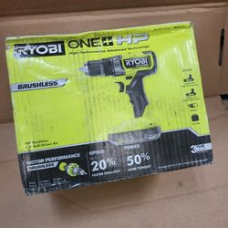 Ryobi ONE+ HP 18V Brushless Cordless 1/2 in. Drill/Driver Kit with (2) 2.0 Ah HIGH PERFORMANCE Batteries, Charger, and Bag
