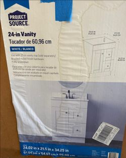 White vanity
