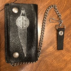 VINTAGE  HARLEY DAVIDSON LEATHER WALLET